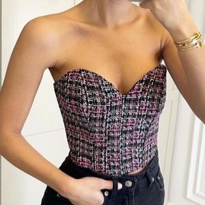 Zara Structured Corset Top
